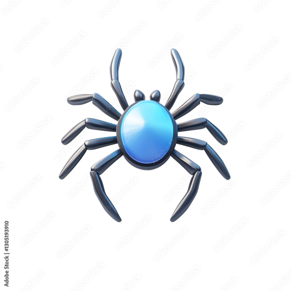 3D icon of Black-legged tick isolated on transparency background 3D icon of Black-legged tick isolated on transparency background