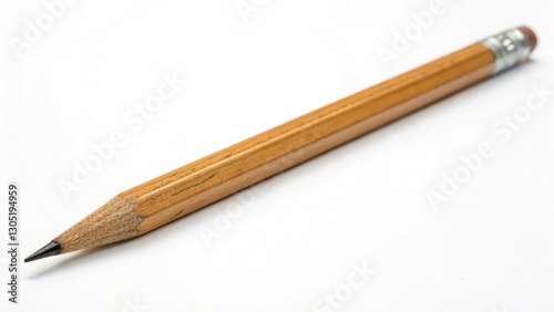 Wallpaper Mural Wooden Pencil on White Background Torontodigital.ca
