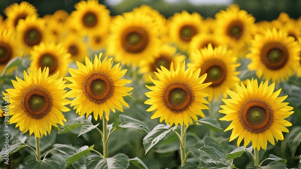 A field of sunflowers turning their faces toward the sun, symbolizing the potential of renewable energy sources like solar power. A field of sunflowers turning their faces toward the sun, symbolizing the potential of renewable energy sources like solar power.