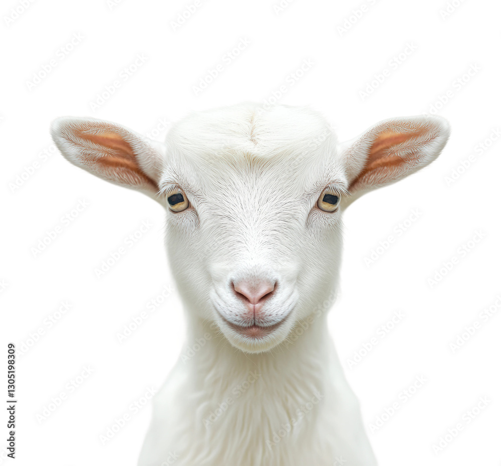 Capturing a goat portrait in isolated on transparent background png Capturing a goat portrait in isolated on transparent background png