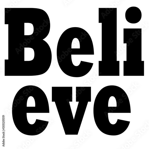 Creative believe Vector Illustration for Entrepreneurial Success, Logo Design, and Graphic Artwork"