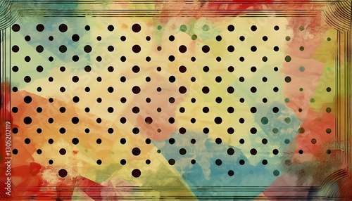 vintage abstract background polka dots grunge texture