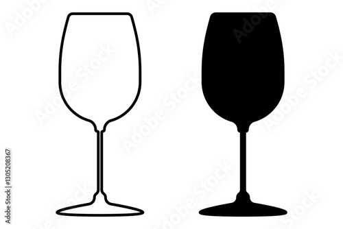 Wine glasses icon symbol