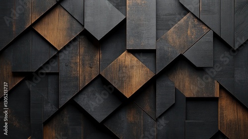 Fototapeta Naklejka Na Ścianę i Meble -  Abstract wood paneling design