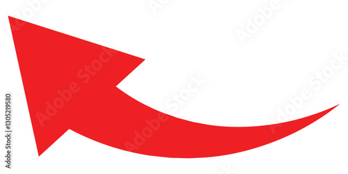 Free Download Editable Red Curved Arrow in EPS Format. Curved Red Arrow Symbol for Infographics. - GFXLoad