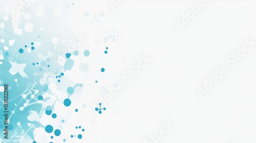 Wallpaper Mural Abstract scientific background with connected shapes Torontodigital.ca
