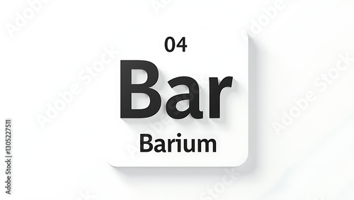 barium icon white background periodic