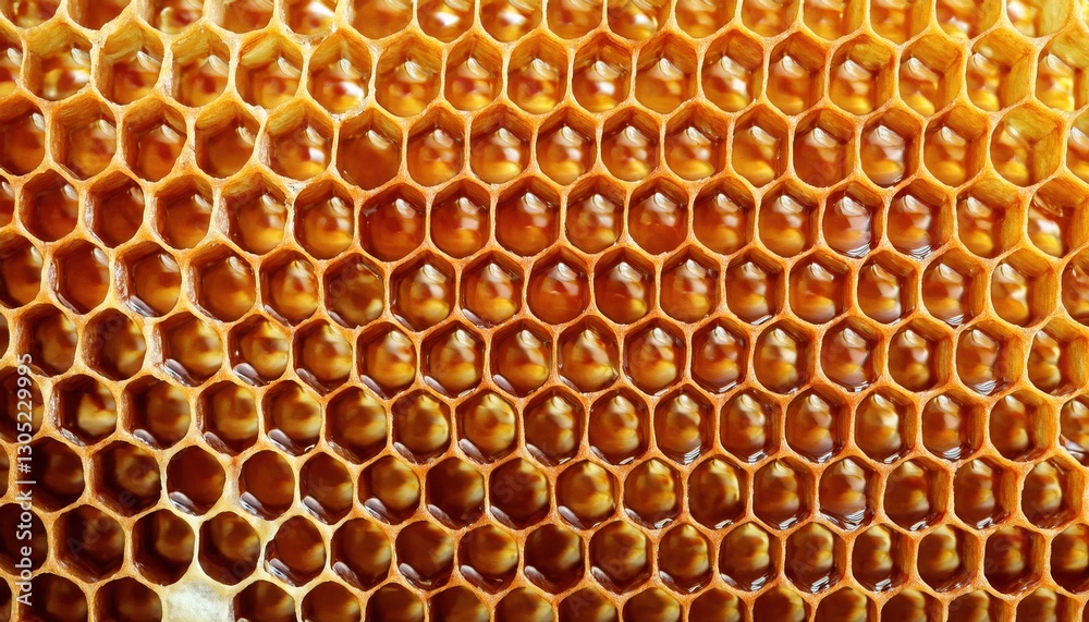 honeycomb macro close-up with golden hexagonal wax cells filled with fresh honey, natural geometric pattern, food texture
honeycomb macro close-up with golden hexagonal wax cells filled with fresh honey, natural geometric pattern, food texture