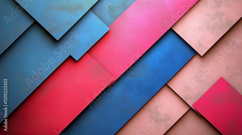 Colorful Abstract Shapes Create Dynamic Visual Interest in Modern Design Artwork