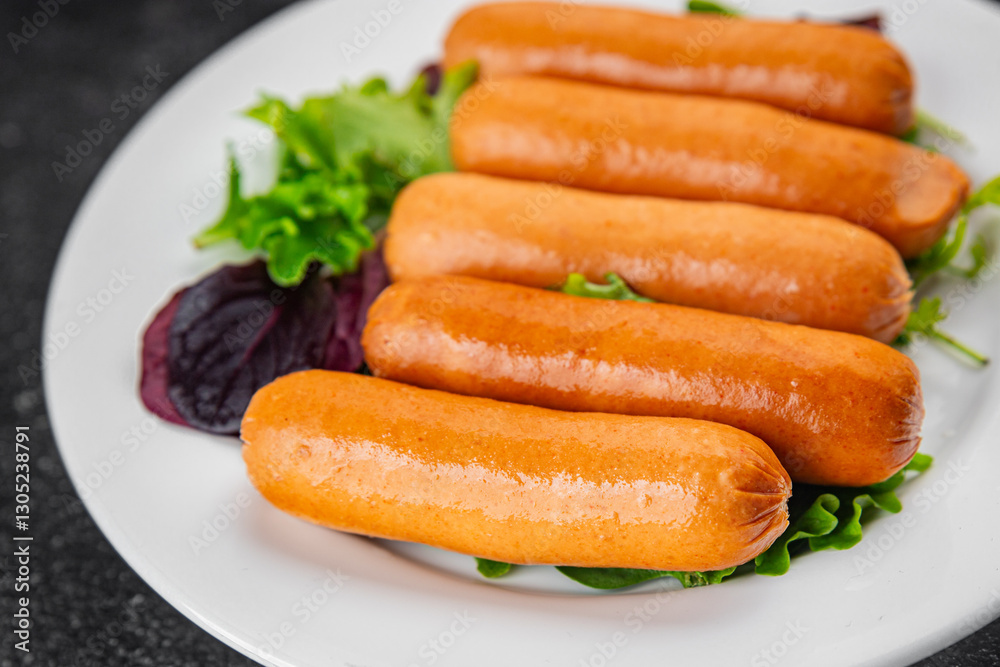 Sausages meat tasty fresh delicious gourmet food background table rustic food top view copy space Sausages meat tasty fresh delicious gourmet food background table rustic food top view copy space