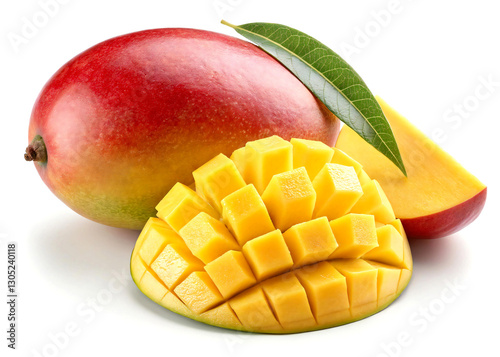mango fruit isolated on white background