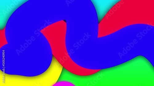 colorful line doodle shape abstrack background animation