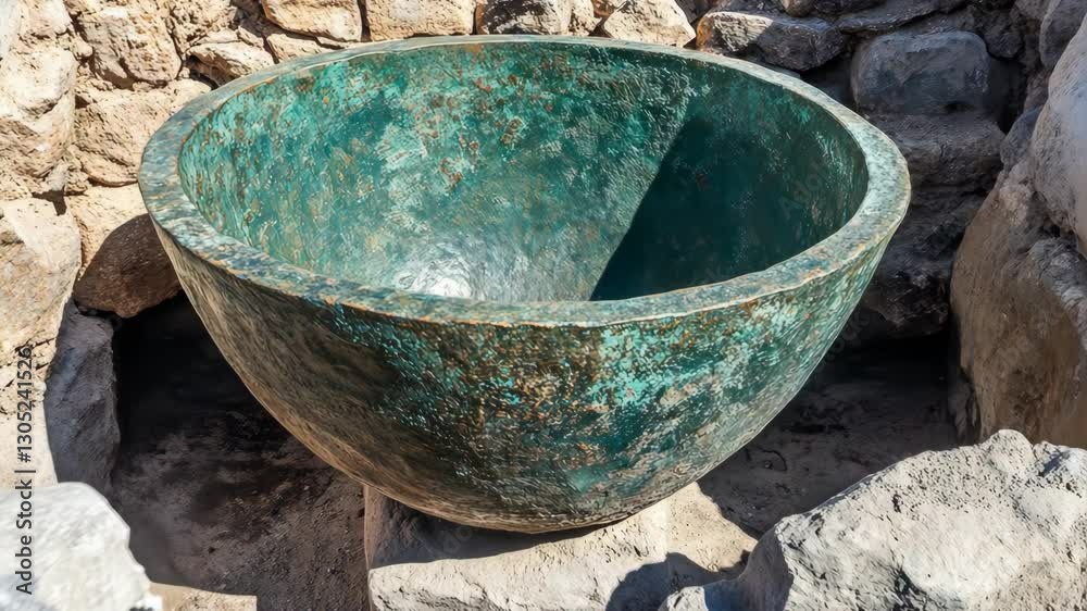 Ancient bronze basin discovered in archaeological site reveals craftsmanship from early civilization Ancient bronze basin discovered in archaeological site reveals craftsmanship from early civilization