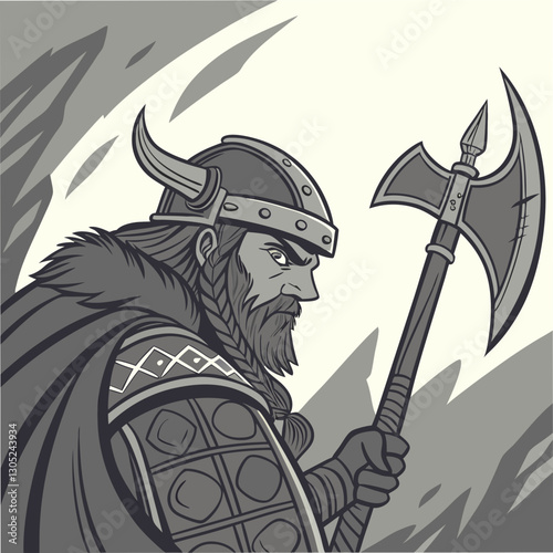 viking warrior with axe