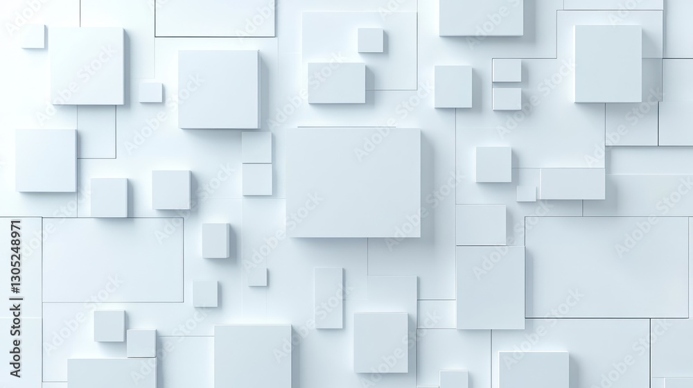 Abstract geometric shapes, white squares, 3D pattern, background design, graphic layout, modern design, minimalist, aesthetic Abstract geometric shapes, white squares, 3D pattern, background design, graphic layout, modern design, minimalist, aesthetic