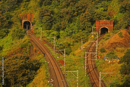 Kasara ghat in Maharshtra. Kasara ghat is a tunnel in Maharashtra. You can see train passing through this tunnel.