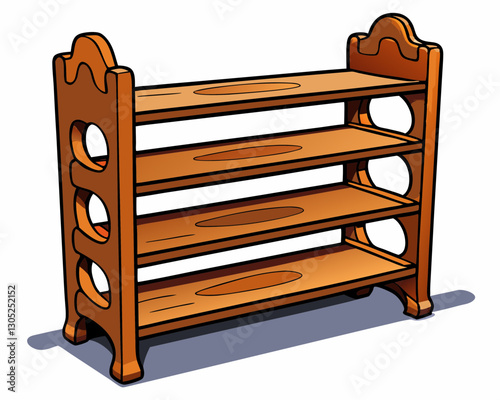 Wooden Shoe Rack