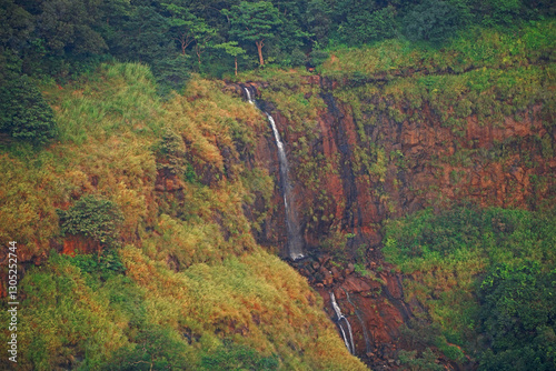 Vehicles are not allowed in matheran and mode of transport is horse. This picture is taken from Louisa Point Matheran.