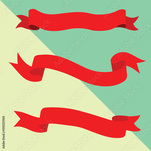 Colorful Ribbon Banners Vector Design