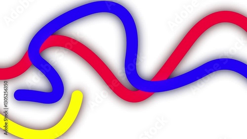 Abstract background with colorful lines doodle shape abstrack background animation video