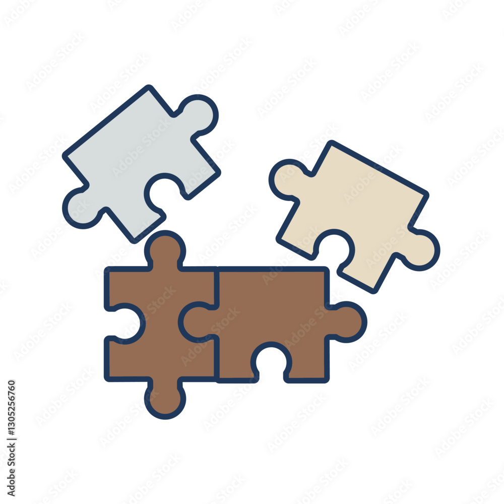 puzzle icons isolated on White Background. Flat style design
puzzle icons isolated on White Background. Flat style design