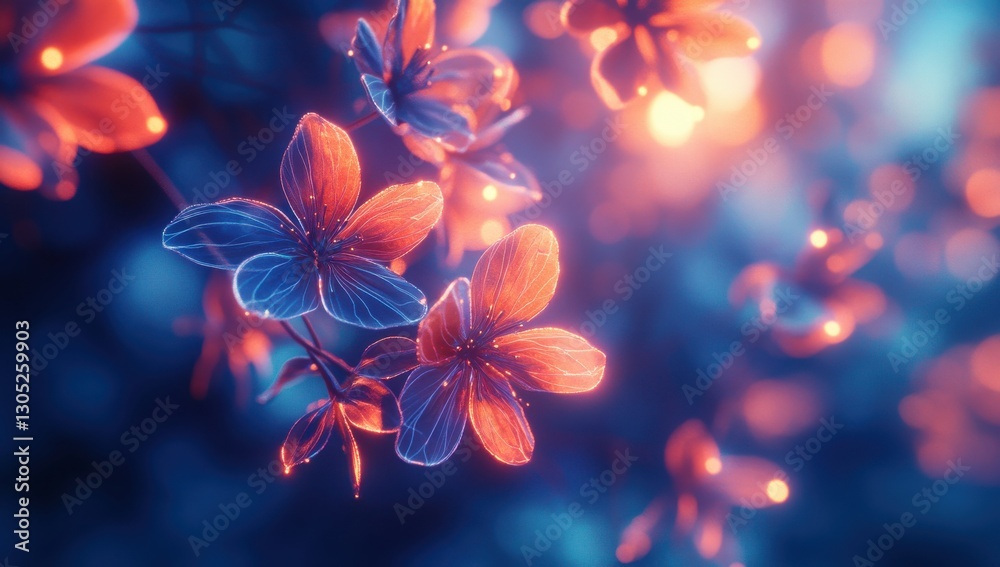 Beautiful and Ethereal Blossoms with Soft Glowing Lights in a Dreamy Nature Background, Perfect for Serenity and Tranquility Themes Beautiful and Ethereal Blossoms with Soft Glowing Lights in a Dreamy Nature Background, Perfect for Serenity and Tranquility Themes