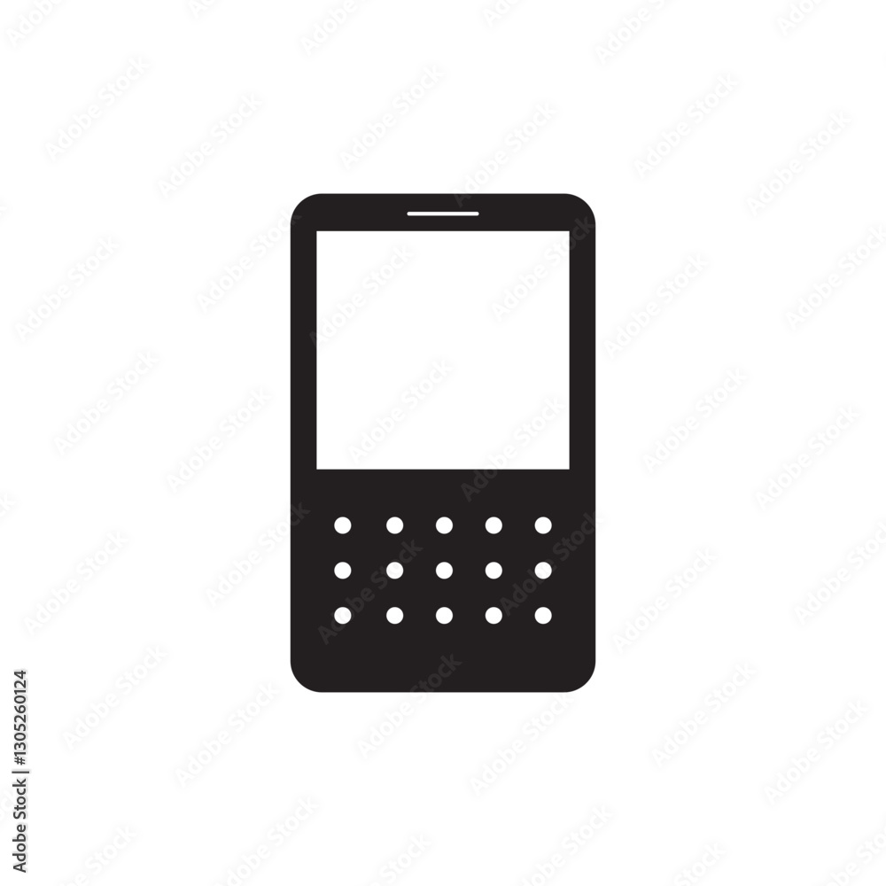 Smartphone vector icon for background graphic design. Modern black vector illustration of mobile gadget in flat style. Phone display with white screen isolated on white background. Smartphone vector icon for background graphic design. Modern black vector illustration of mobile gadget in flat style. Phone display with white screen isolated on white background.