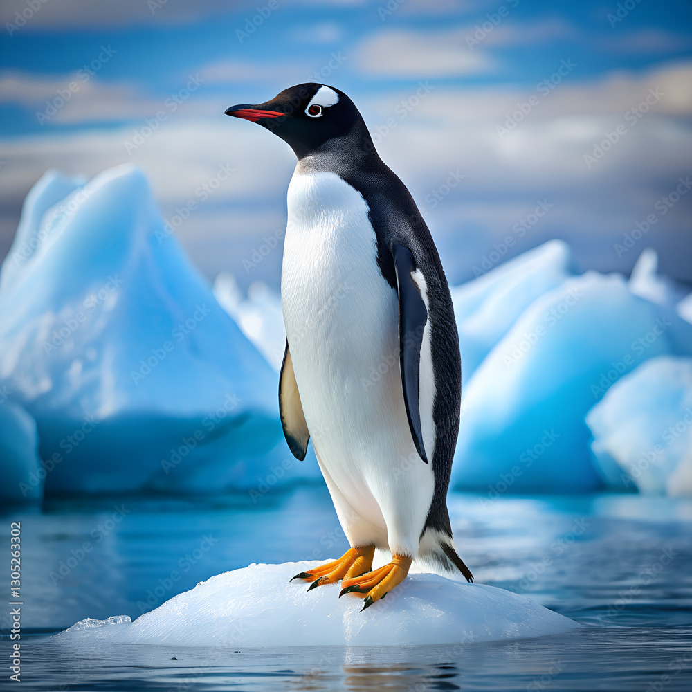 Obraz premium penguin on the rocks