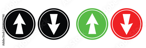 Up and down arrow. Up and down arrow design. Vector illustration. Free Download Up and down arrow. Up and down arrow design. Vector illustration. - GFXLoad