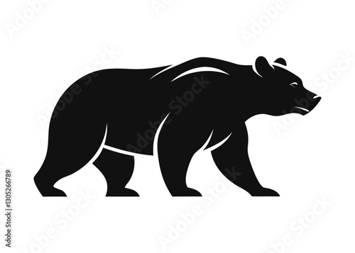 Black Bear Silhouette – Wildlife Vector Illustration