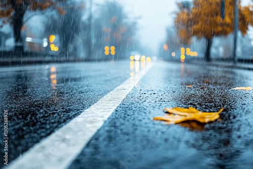 black asphalt road and white dividing lines