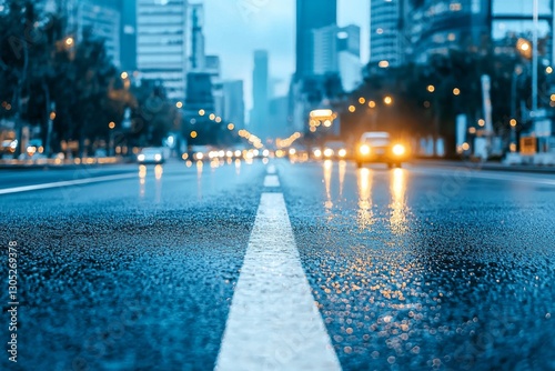 black asphalt road and white dividing lines