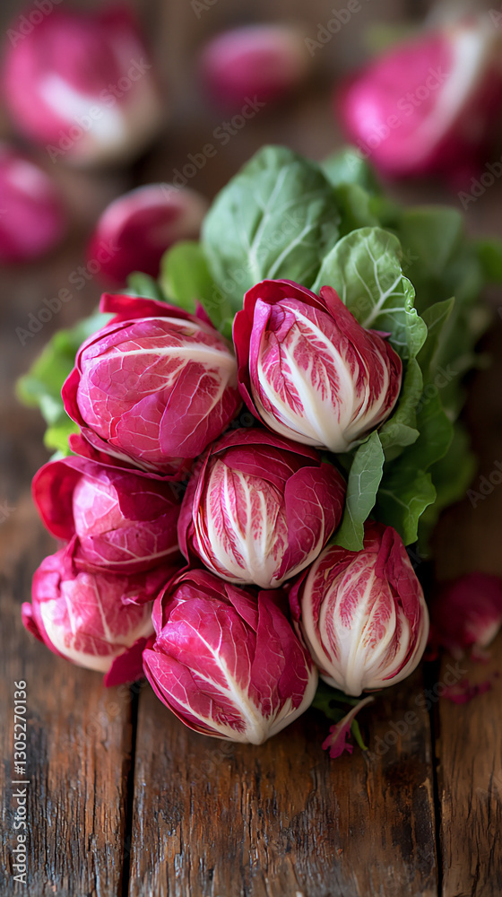 Fototapeta premium fresh radicchio leaves