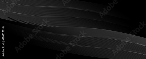 modern wave curve abstract presentation background. Luxury paper cut background. Abstract decoration, golden pattern, halftone gradient, 3d vector illustration. Unique dark blue background