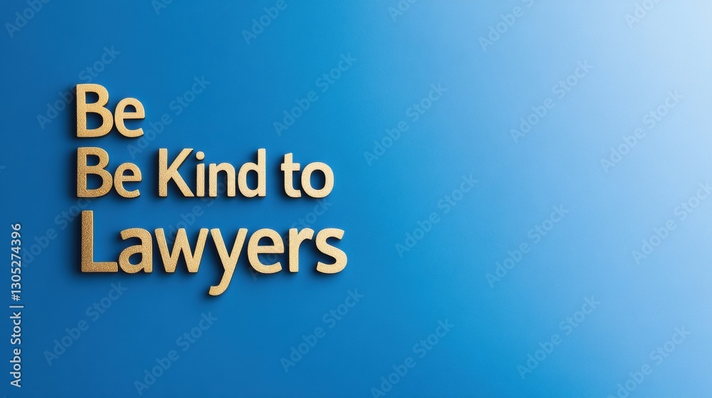 Dimensional Gold Typography Celebrates International Be Kind to Lawyers Day Metallic Branding for Professional Appreciation and Corporate Messaging Dimensional Gold Typography Celebrates International Be Kind to Lawyers Day Metallic Branding for Professional Appreciation and Corporate Messaging