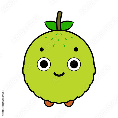 Cute breadfruit cartoon vector