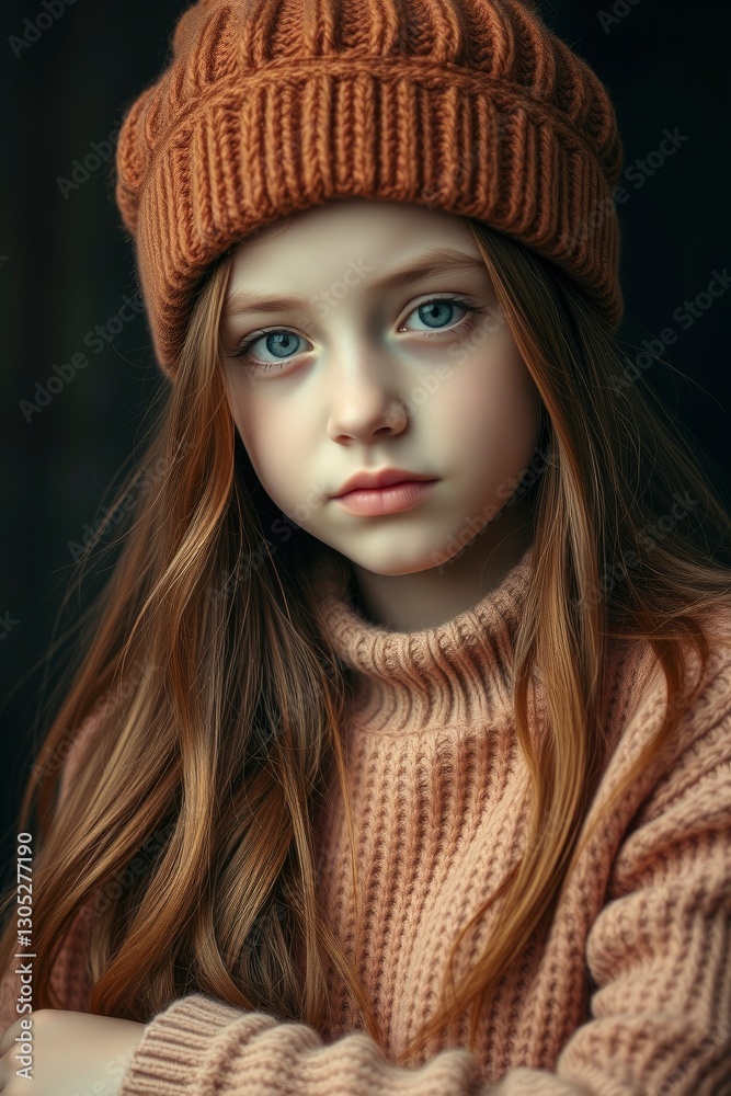 girl with a beautiful face and long hair girl with a beautiful face and long hair