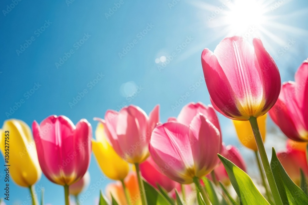Vibrant Spring Equinox Renewal Luminous Tulip Field Celebrating Seasonal Awakening with Color-Saturated Botanical Wellness Design Vibrant Spring Equinox Renewal Luminous Tulip Field Celebrating Seasonal Awakening with Color-Saturated Botanical Wellness Design