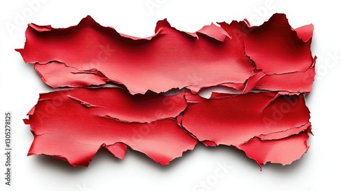 Wallpaper Mural Textured Red Paper Background with Torn Edges, Perfect for Design, Art Projects, or Creative Concepts, Showcasing Depth and Vibrancy in a Unique Aesthetic Torontodigital.ca