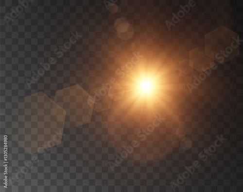 A bright, glowing light burst with a soft halo effect on a transparent background. Perfect for use in overlays, designs, or as a backdrop element to enhance visual appeal.
