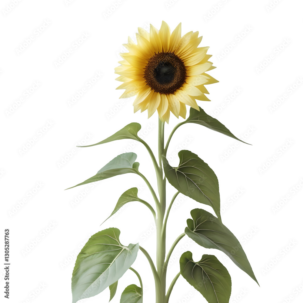 Fototapeta premium Radiant Sunflower in Full Bloom