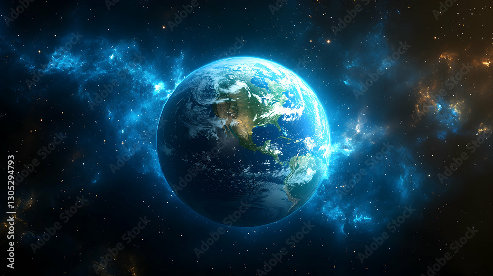Earth in Cosmic Nebula (3) Earth in Cosmic Nebula (3)