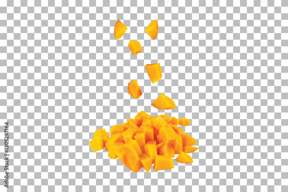 Fresh Mango isolated on transparent background Fresh Mango isolated on transparent background