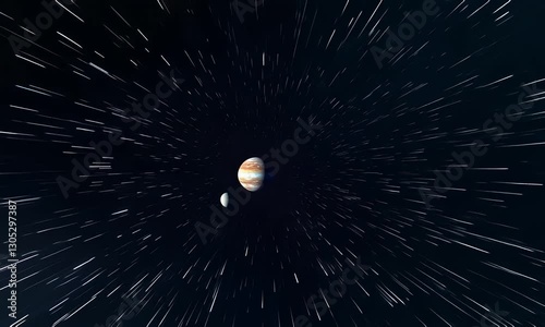 universe background with forward motion,