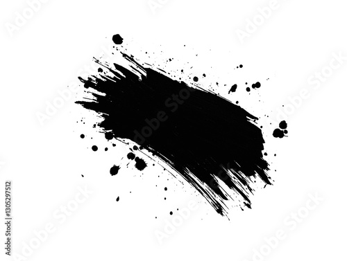 transparent isolated, grunge ink splat