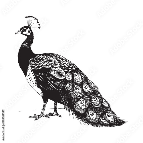 peahen Vector 