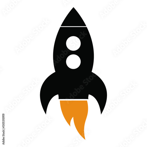 space rocket vector design 