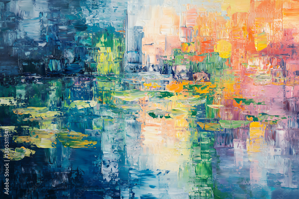 Obraz premium an abstract painting of water,