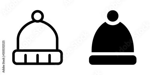 Beanie Hat Vector Icon Set – Cozy, Fashion & Winter Accessories