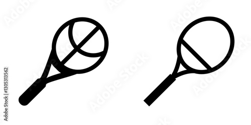 "Tennis Icon Design Symbol Set"